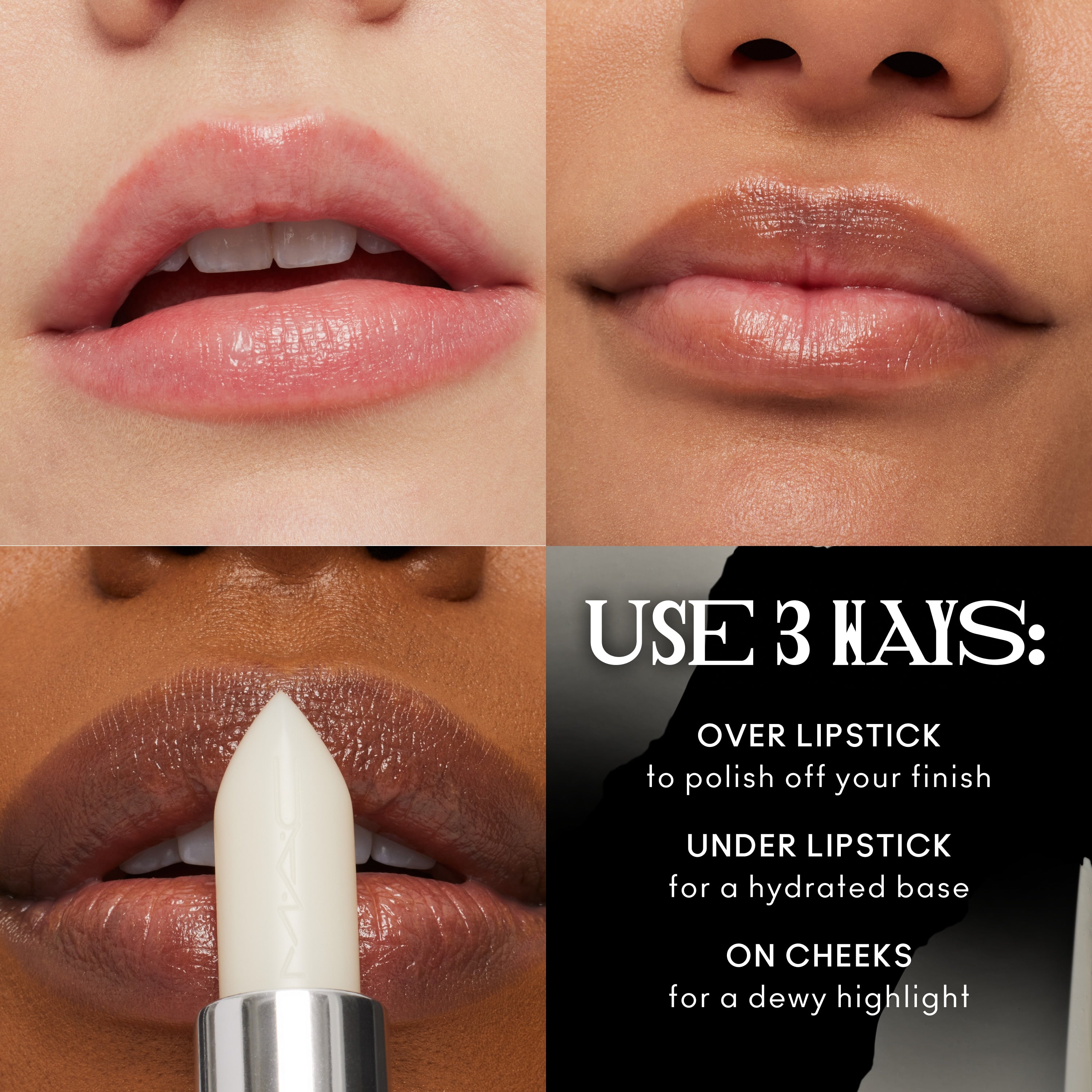 M·A·CXIMAL SLEEK SATIN LIPSTICK IN THE CLEAR | Fresh Routine Favorite