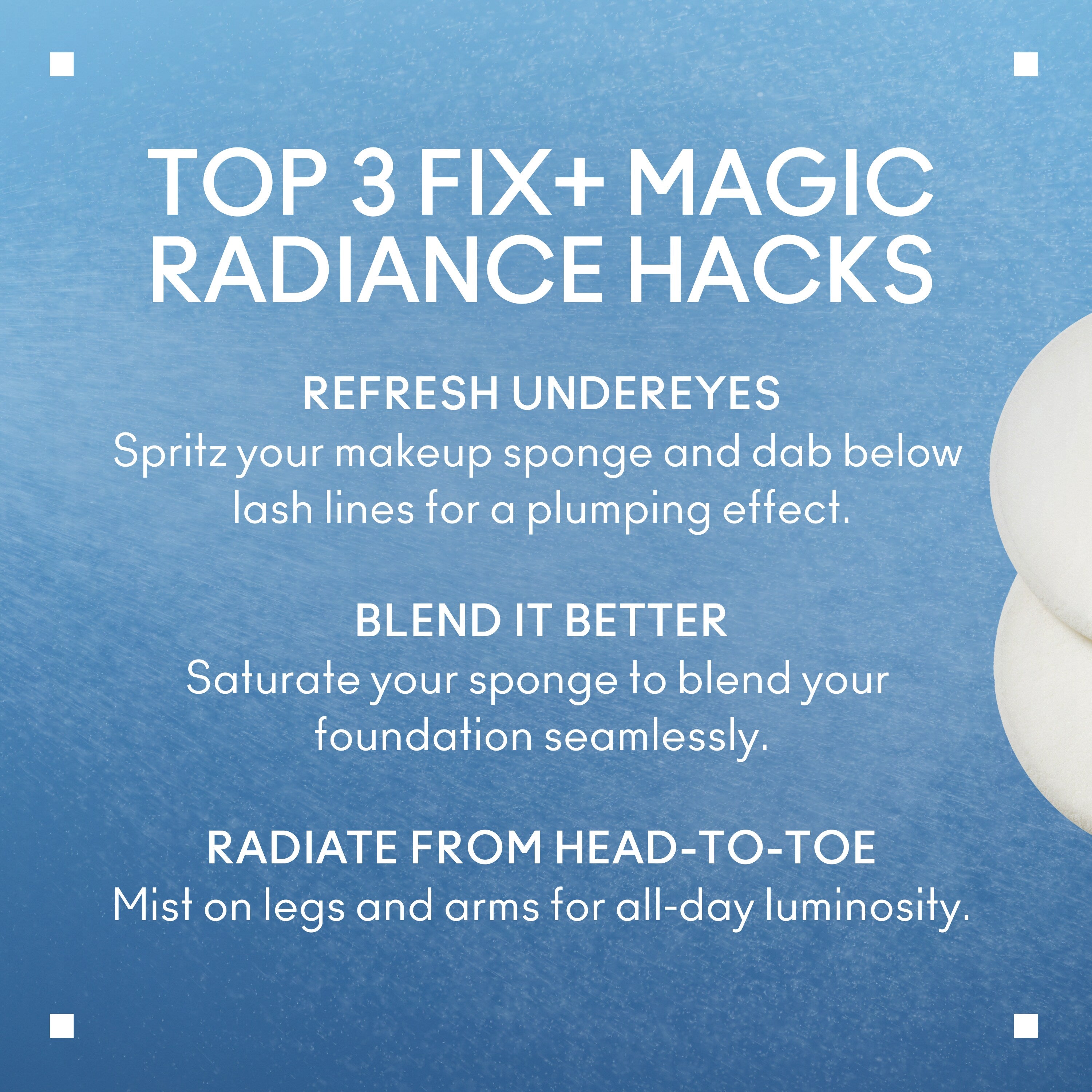 FIX+ MAGIC RADIANCE - Setting Spray | Fresh Daily Favorite