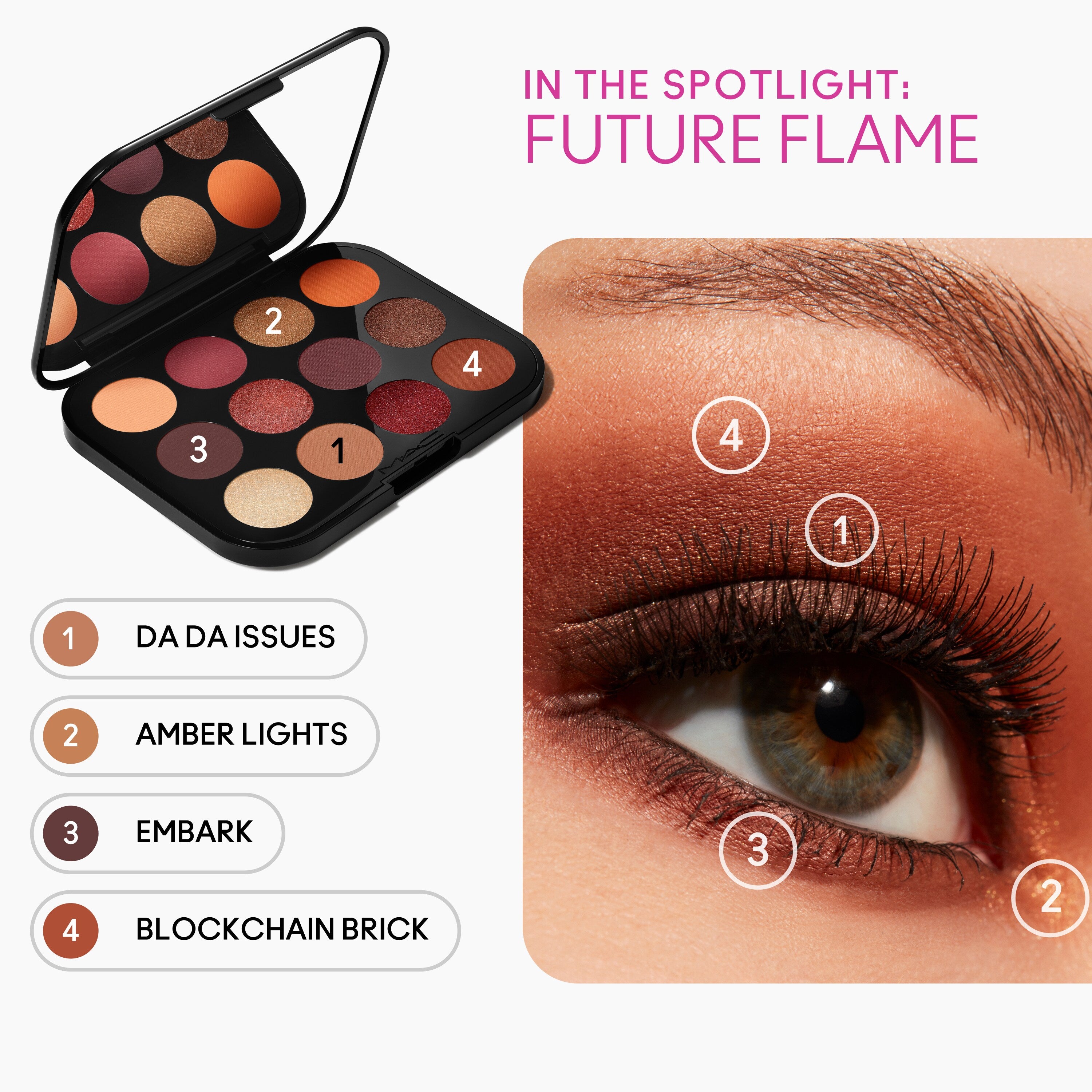 Connect In Colour Eye Shadow Palette: Future Flame | Fresh Daily Favorite